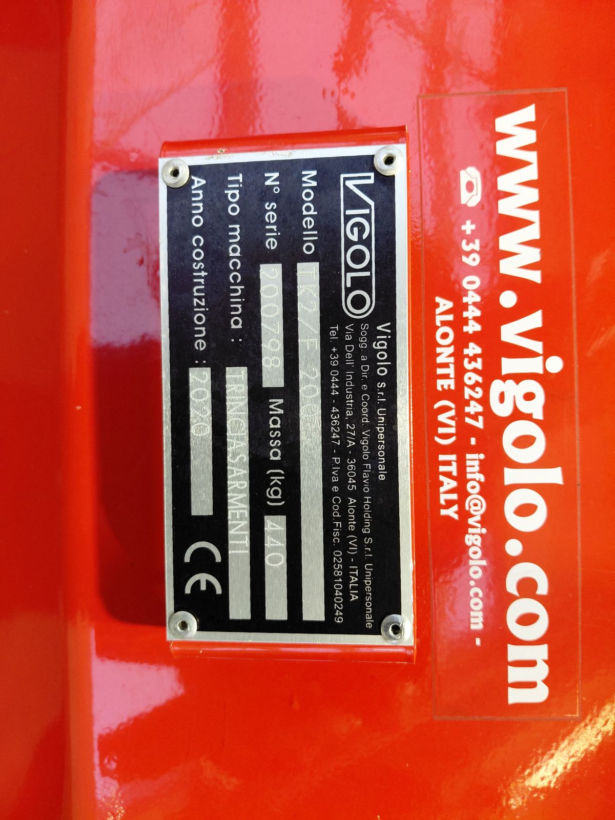 Vigolo Frontmulcher   TK2/F 200 2