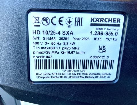 Kärcher HD 10/25-4 SXA PLUS - Neue Modell