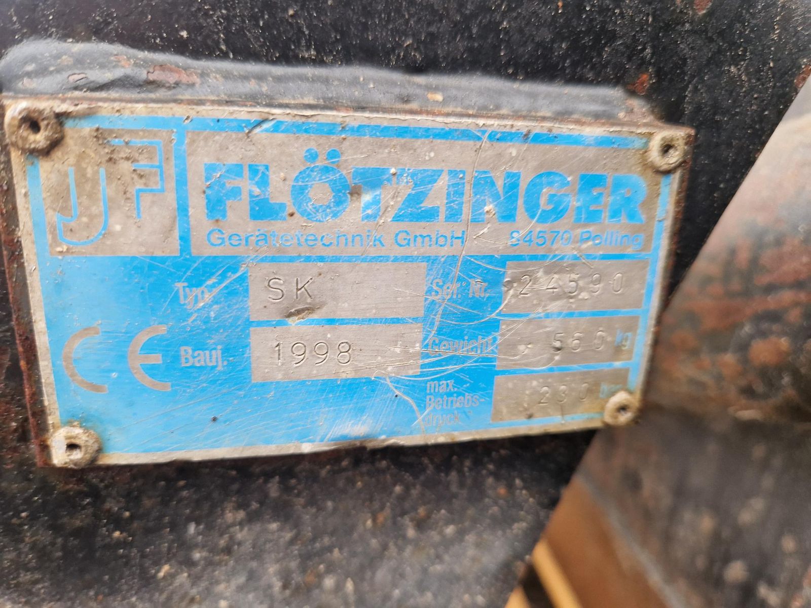 Flötzinger Seitenkippschaufel 190cm 2