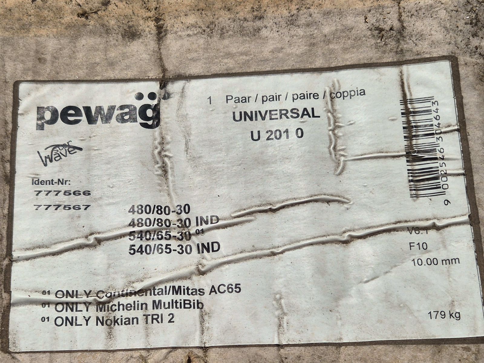 Pewag UNIVERSAL U 201 0/ 480/80R30 -540/65R30