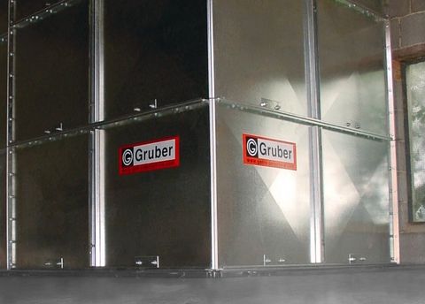 Gruber Rechteck-Modulsilo für Bodenmontage