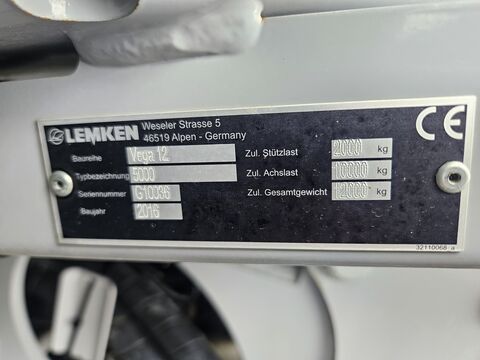 Lemken Vega 12 5000lt. 24m