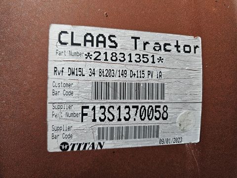 Sonstige DW15Lx34 passend zu CLAAS Arion 400 hinten