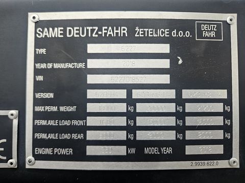 Deutz Fahr C7206 TSB (Stage IV)
