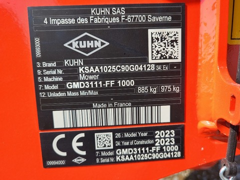 Kuhn GMD 3111 FF / 1000