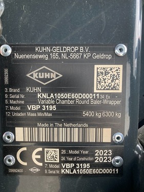 Kuhn VBP 3195 OC 23
