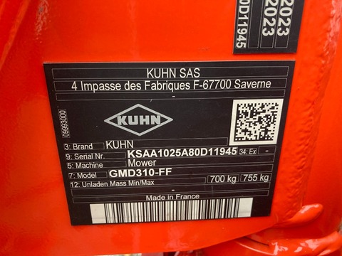 Kuhn GMD 310-FF