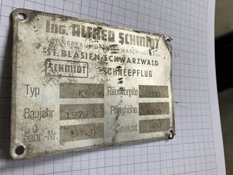 Schmidt Spitzpflug 2800mm