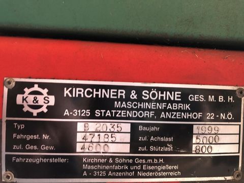 Kirchner Miststreuer B 2035