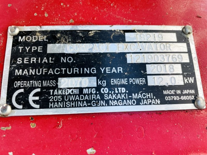 Takeuchi TB219 3
