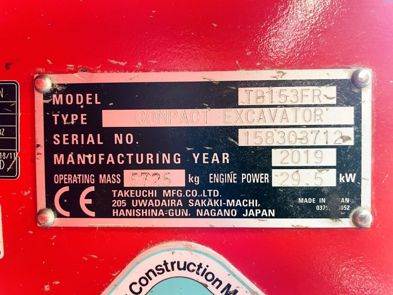 Takeuchi TB153FR 3