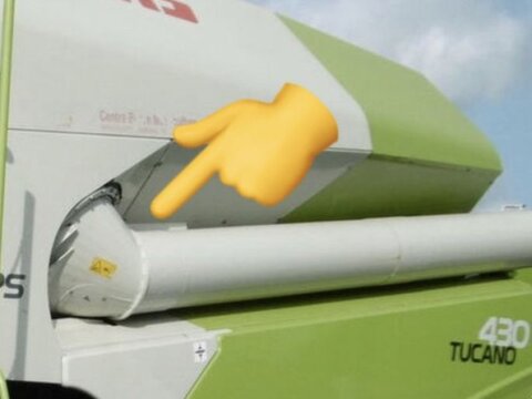 CLAAS Schwenkzylinder Auslaufrohr Korntank Tucano