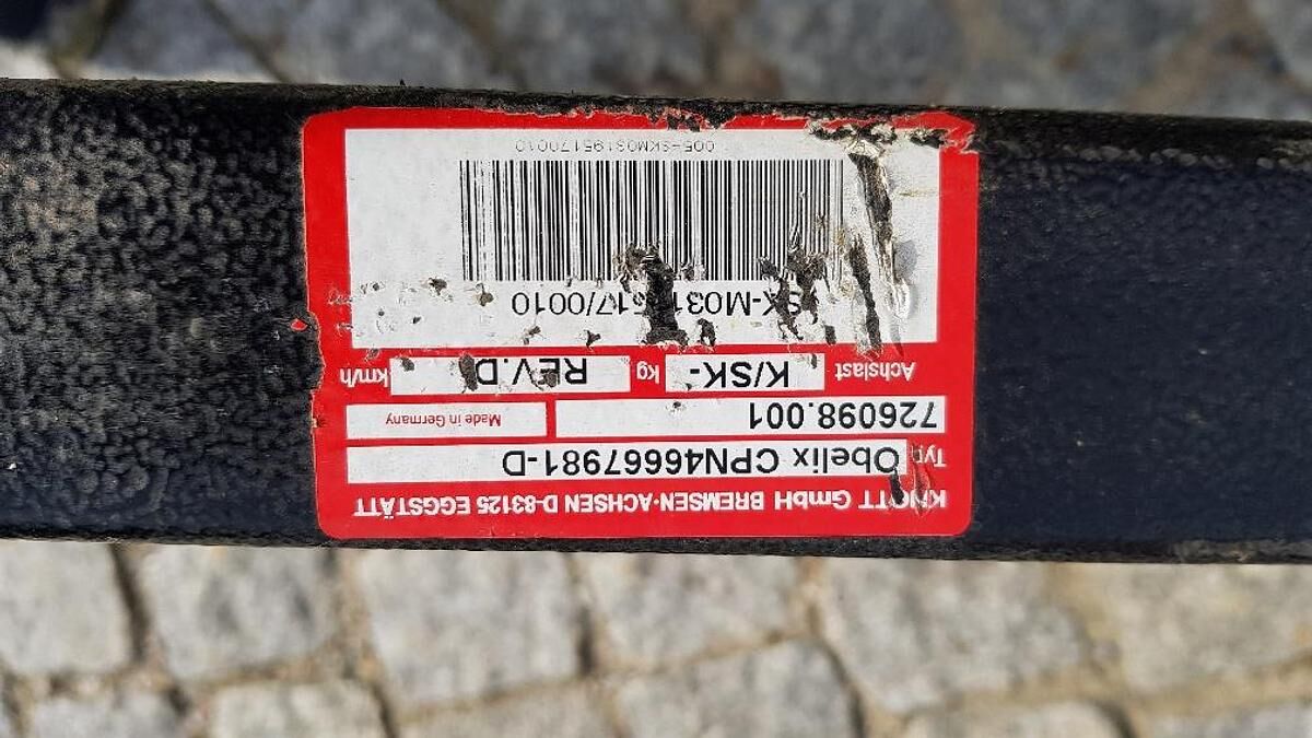 1-Achs Anhänger Chassis 3