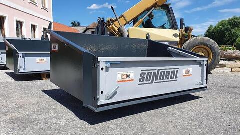 Sonstige Schwerlast Transportbox / Kippmulde 180 cm mit 3