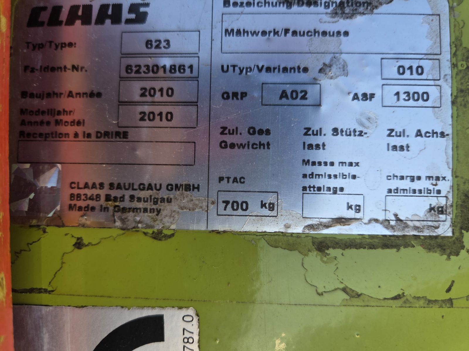 Claas Disco 3100 F 2