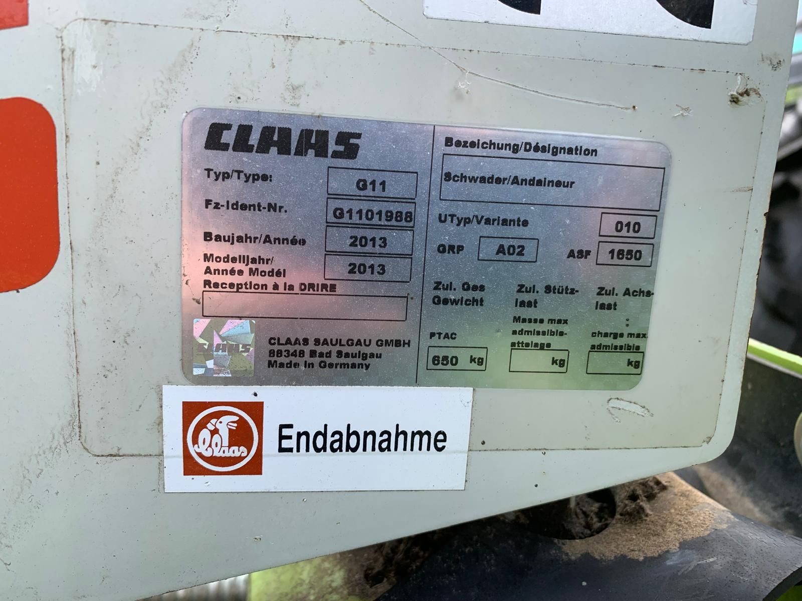Claas, Claas Lineer 420, 2013