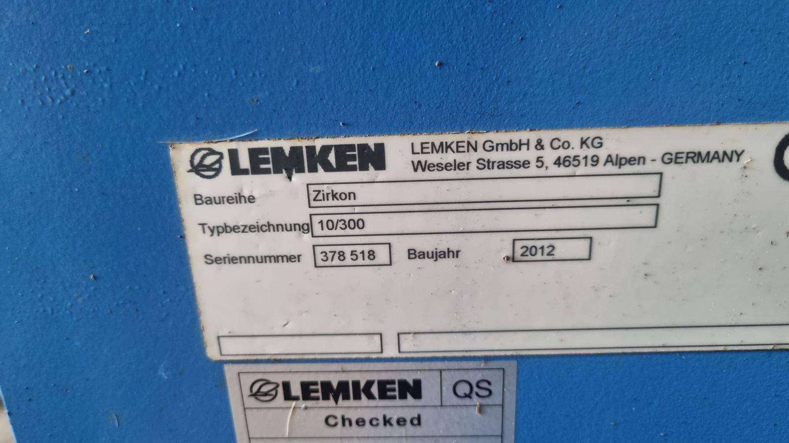 Lemken Säkombination Zirkon 10 + Saphir 7 2