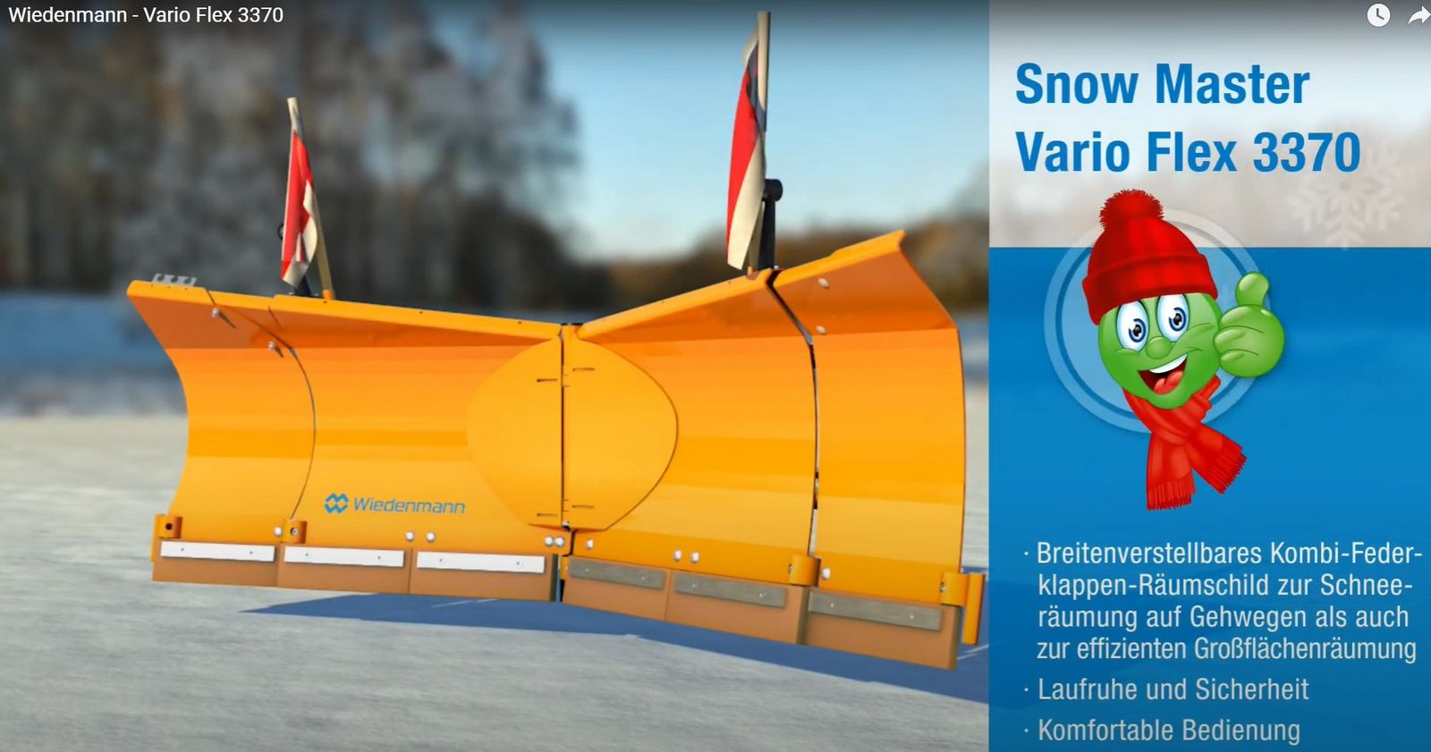 Wiedenmann Schneepflug Wiedenmann VarioFlex 3370 1