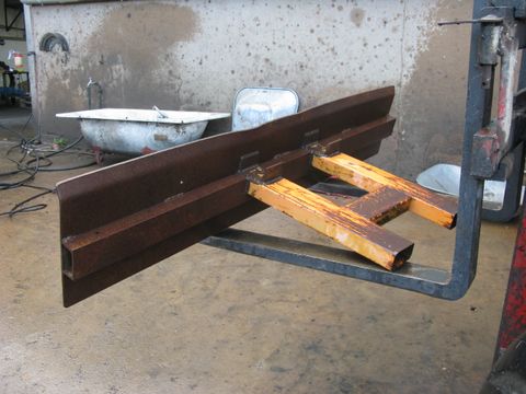 Schneeschild / Schild aus Stahl  2