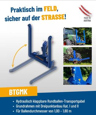 Sonstige BTGMK hydr. klappbar Folienballen Doppelspiess