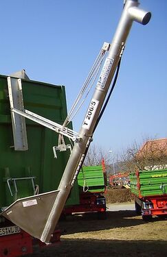 Überladeschnecke T 206/5 Edelstahl starr 3 m Ø 1 2