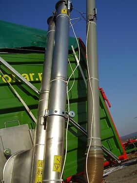 Überladeschnecke T 458 Edelstahl klappbar 4 m Ø  2