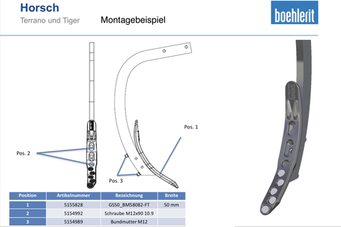 Sonstige Boehlerit Grubberschar GS 50