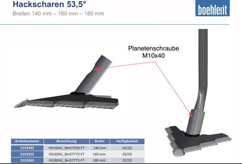 Sonstige Boehlerit Hackschar HS 180 A1