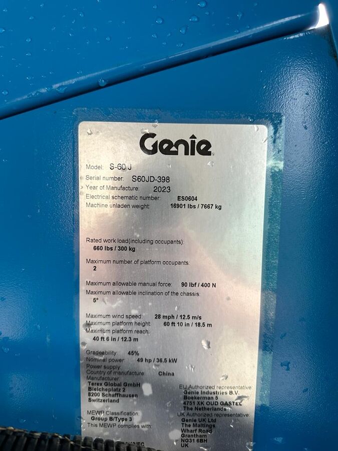 Genie S-60 J 2