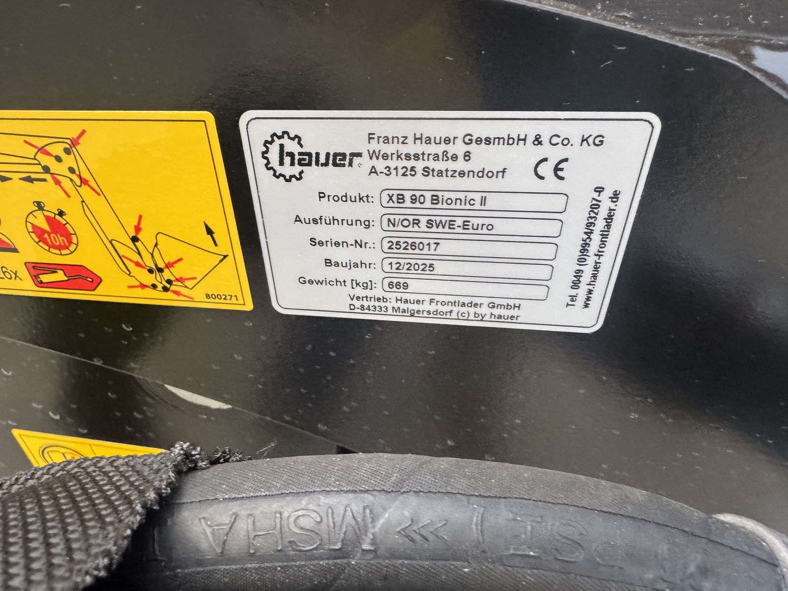 Hauer XB Bionic 90 Oberrahmen 2