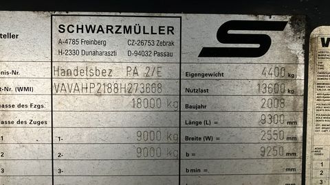 Schwarzmüller 2 Achs Pritsche