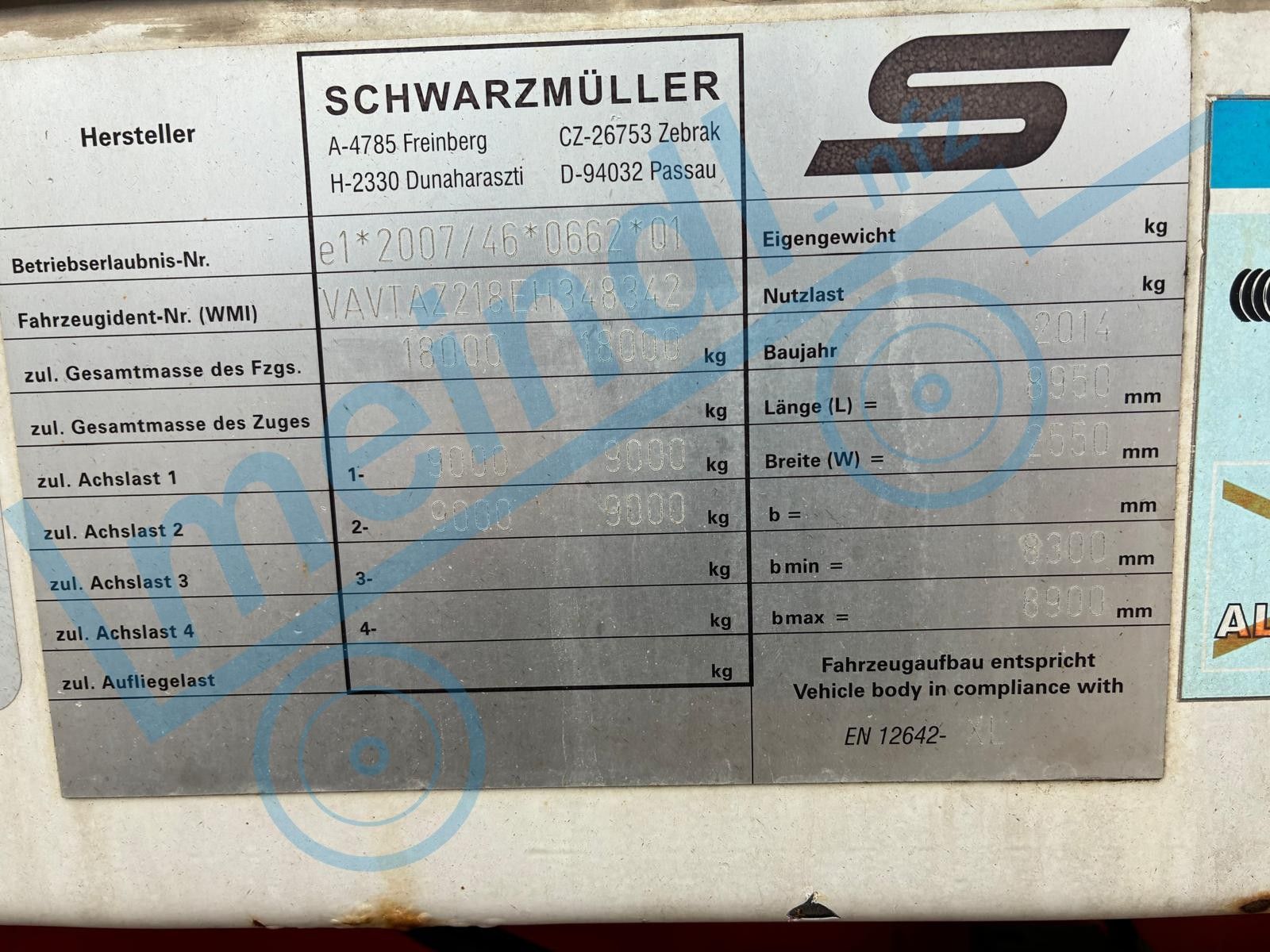 Schwarzmüller Baustoff Anhänger 3