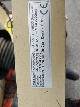 Braun Mulchgerät Alpha sensotronic 1650-2200mm