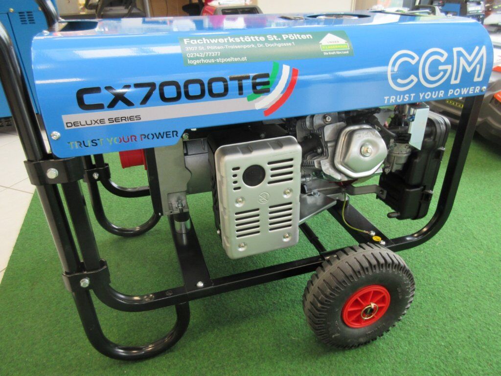 CGM Stromerzeuger CX 7000 TE inkl. Radsatz 3