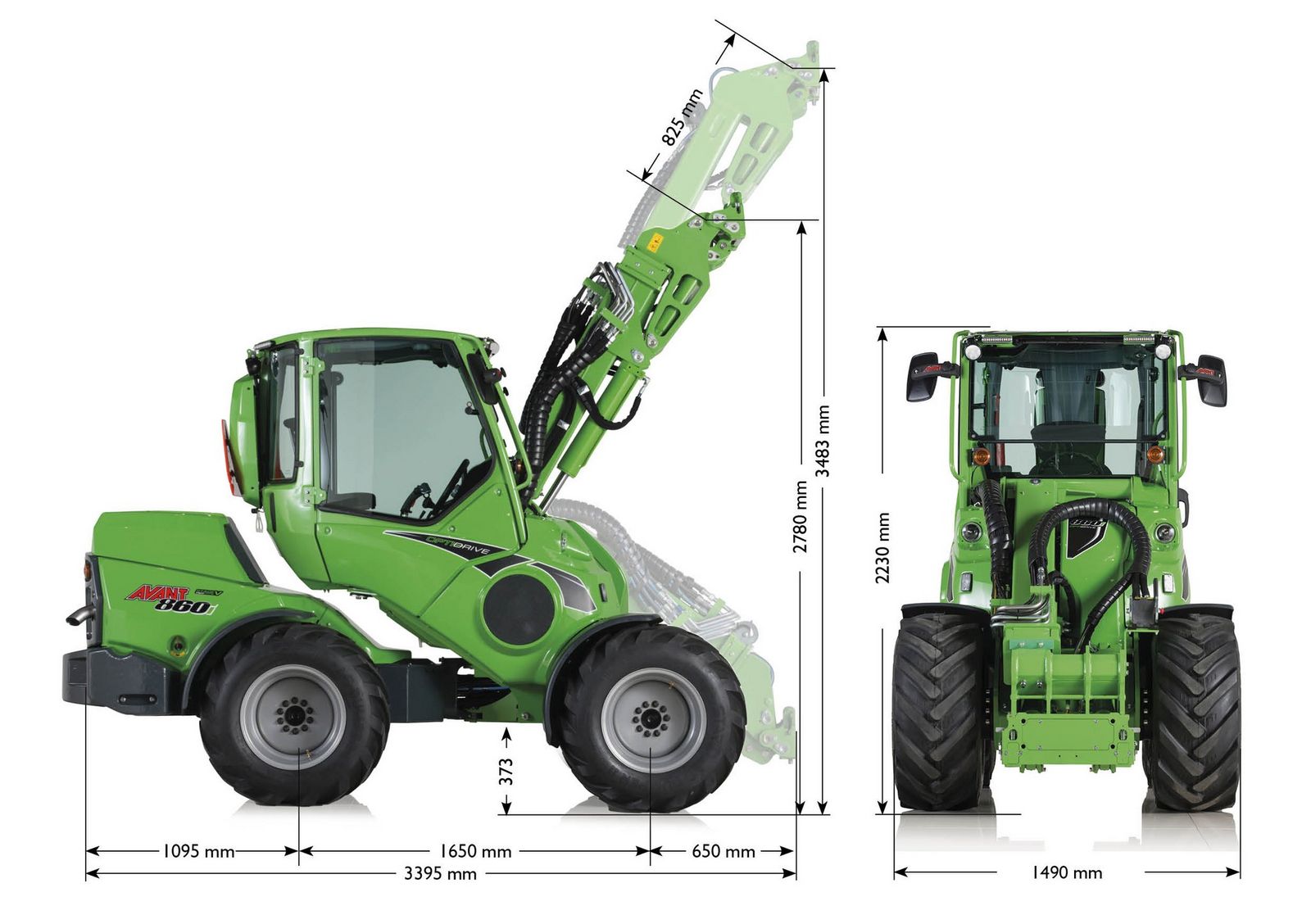 Avant Avant 860i Multifunktionslader GT Kabine 2