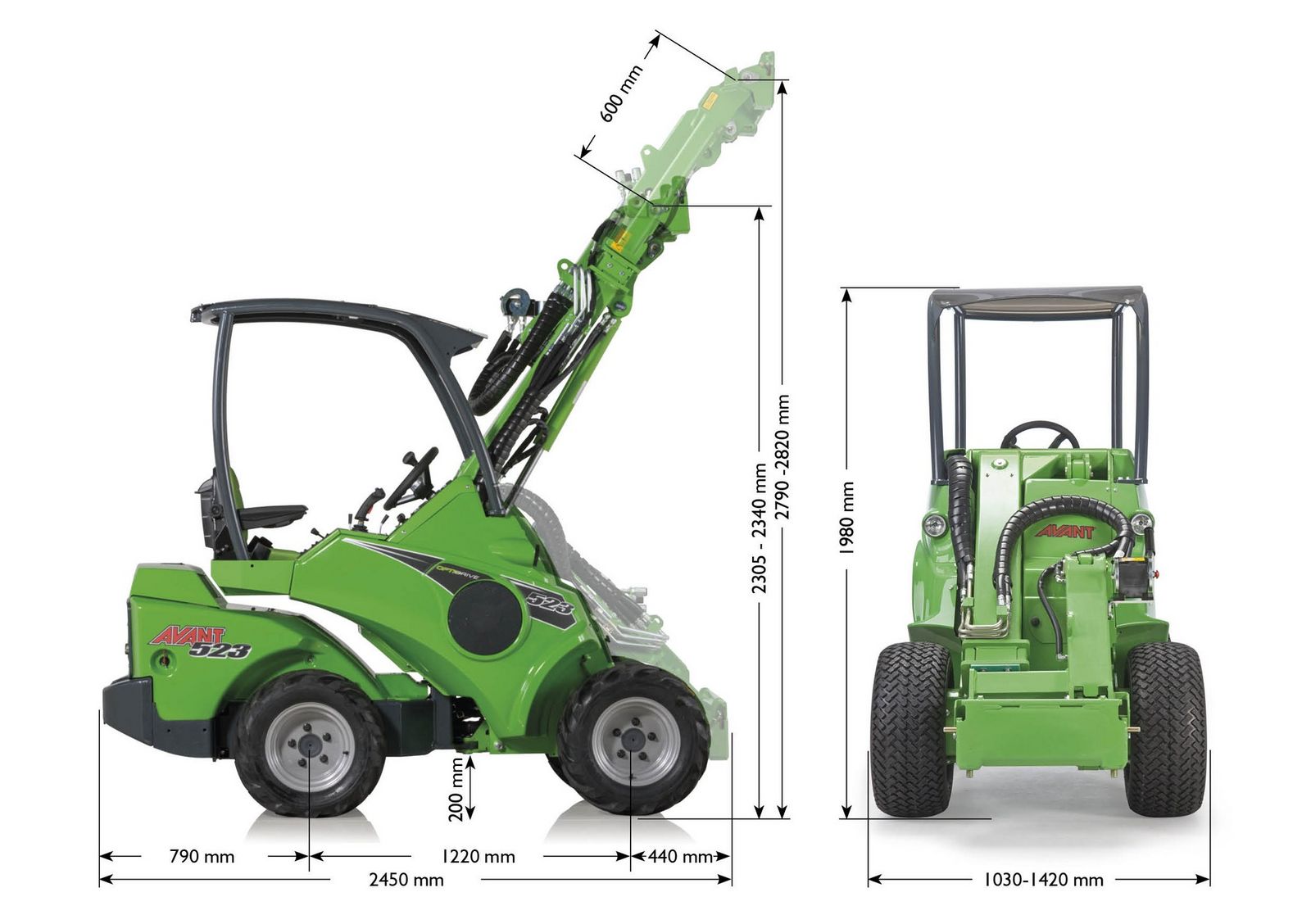 Avant AVANT 523 Multifunktionslader 3