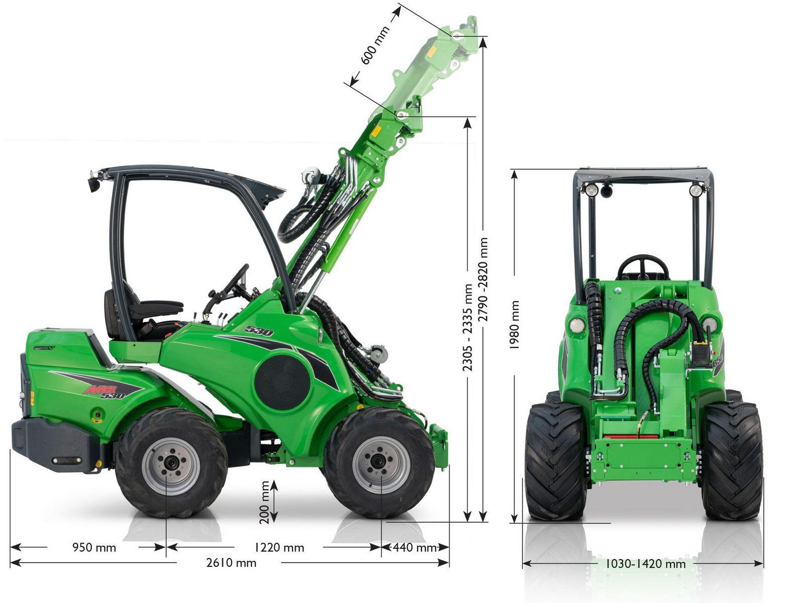 Avant Avant 530 Multifunktionslader + Austria Paket 2