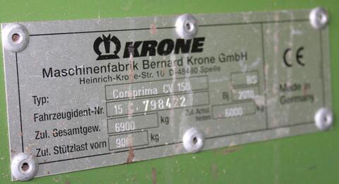 Krone Comprima CV 150 XC