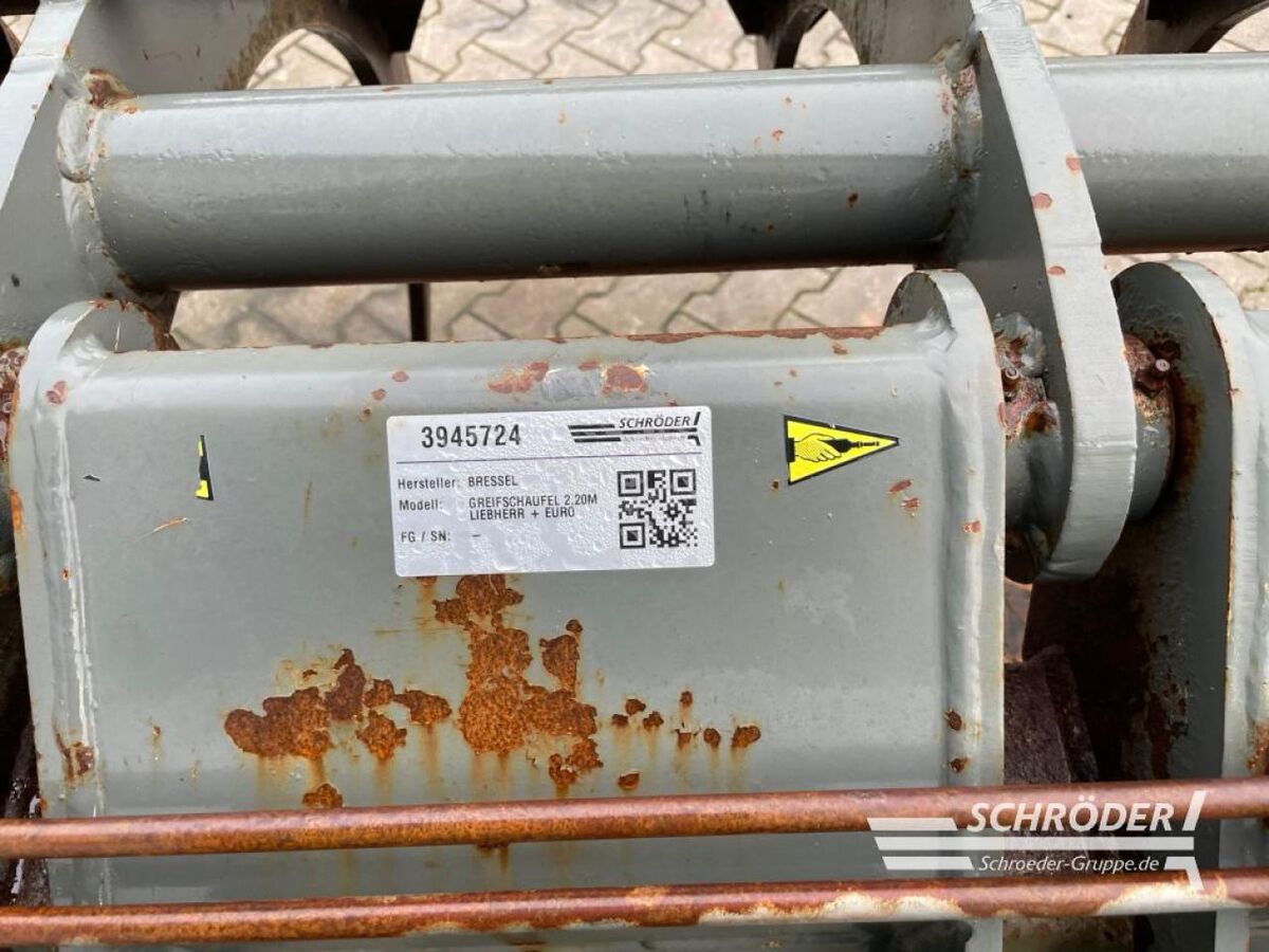 Bressel & Lade GREIFSCHAUFEL 2,20M / LIEBHERR + EURO 2