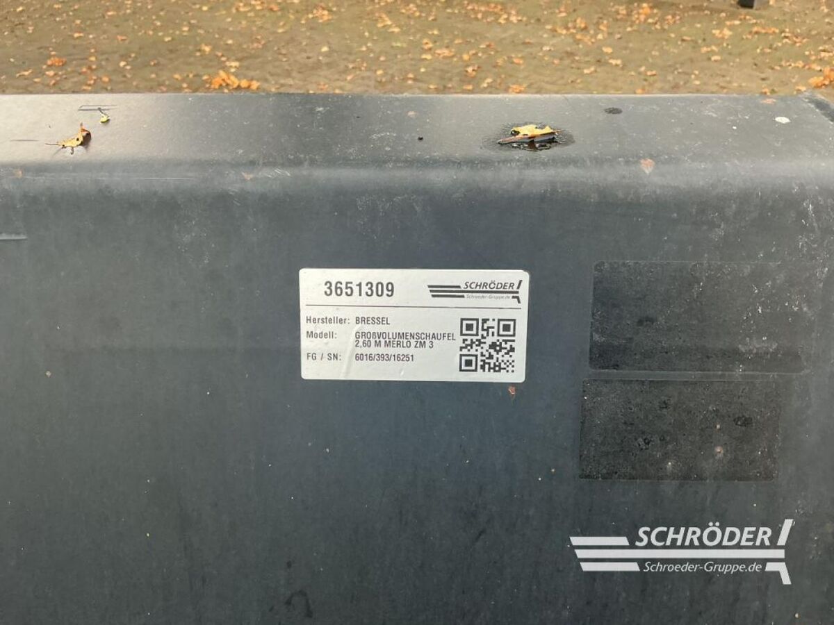 Bressel & Lade GROßVOLUMENSCHAUFEL 2,60 M MERLO ZM 3 2