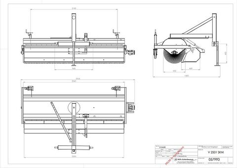 Sonstige Kehrmaschine, Schlepperkehrmaschine V 2501 SKM, 