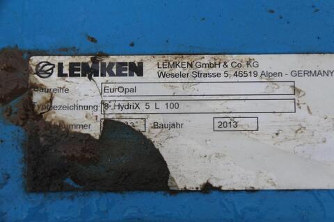 Lemken EuroPal 8 Hydrix 5 L 100