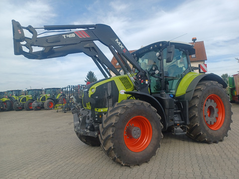 CLAAS Axion 870 Cmatic Cebis + MX Frontlader T 418