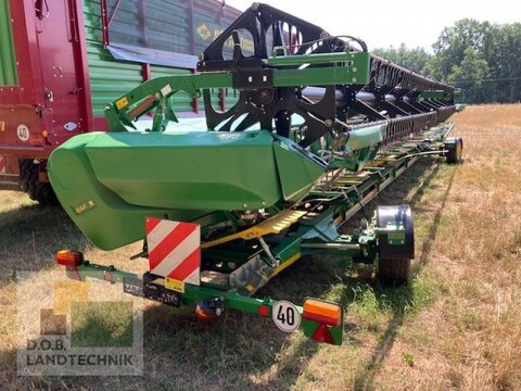 John Deere 640X mit Schneidwerkswagen Schneidwerk