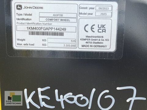 Kemper 400F StalkBuster Komfort Zusatzfahrwerk JD 460 S 3