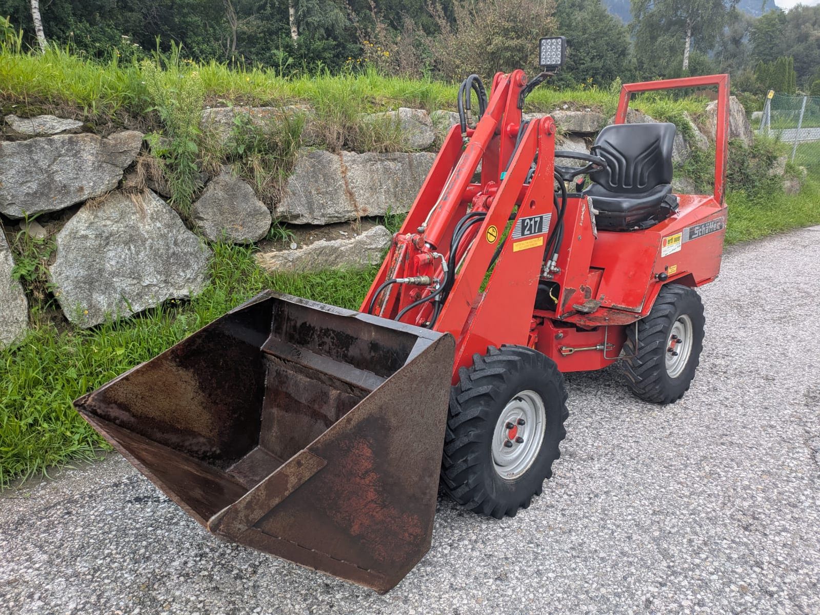 Schäffer 217 mit Erdschaufel 3