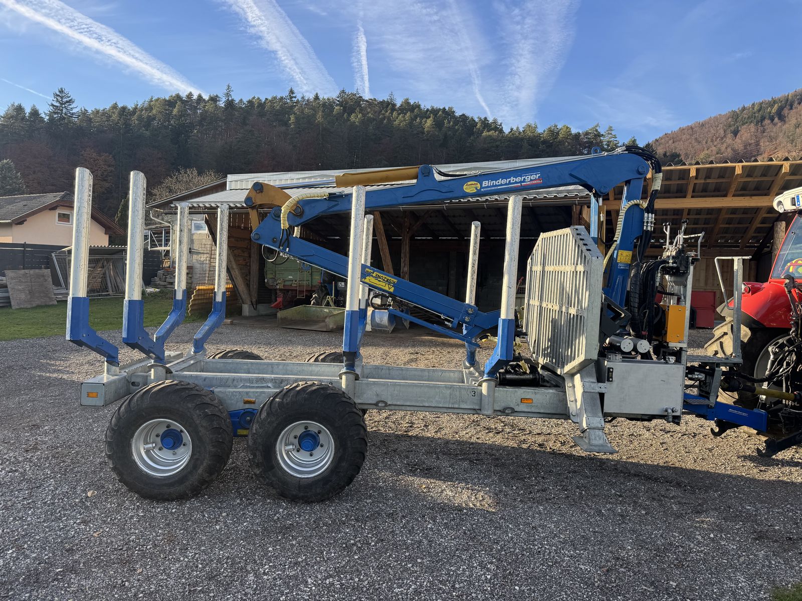 Binderberger RW8 mit FK 6300 Kran  2