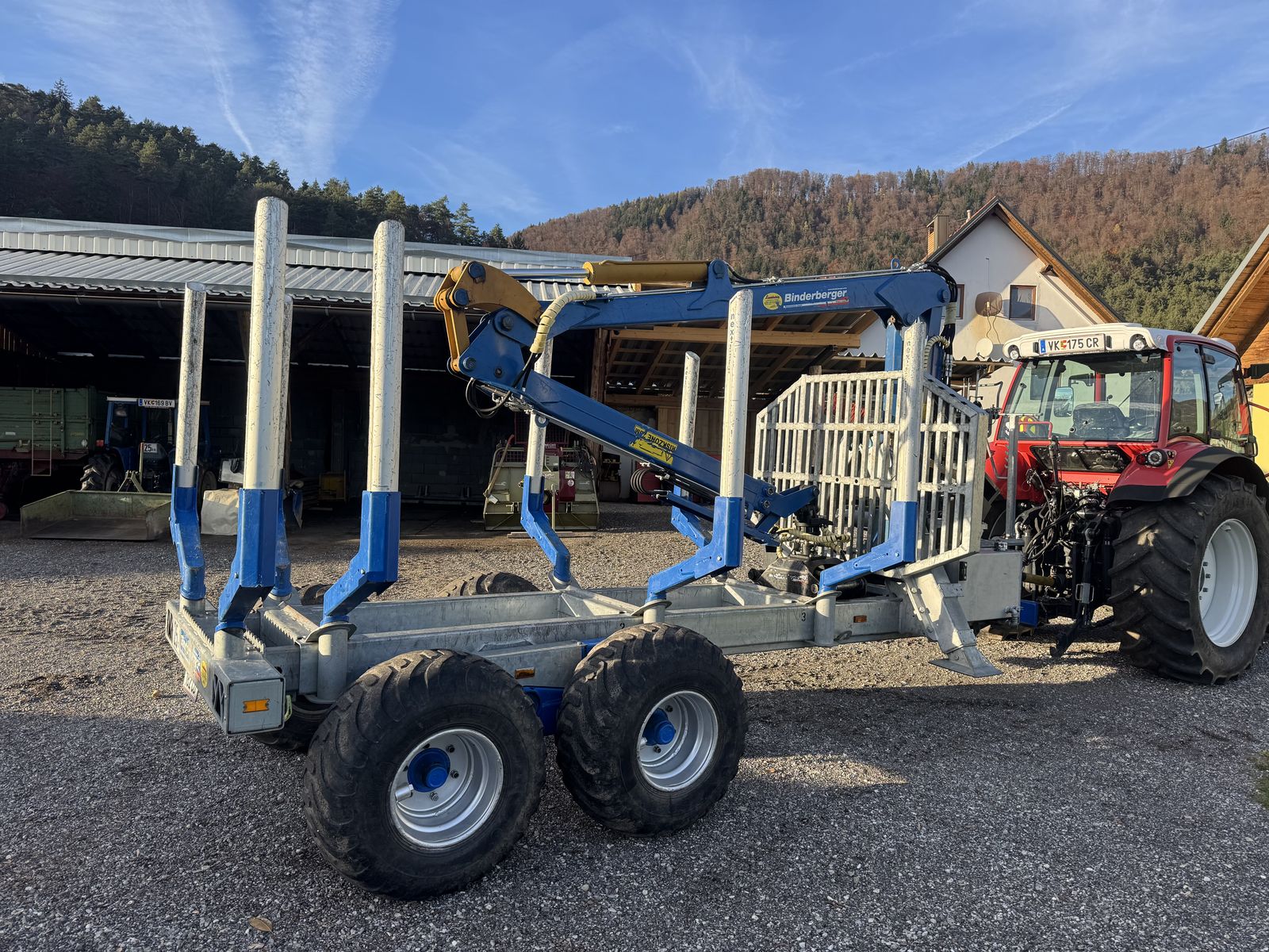 Binderberger RW8 mit FK 6300 Kran  3