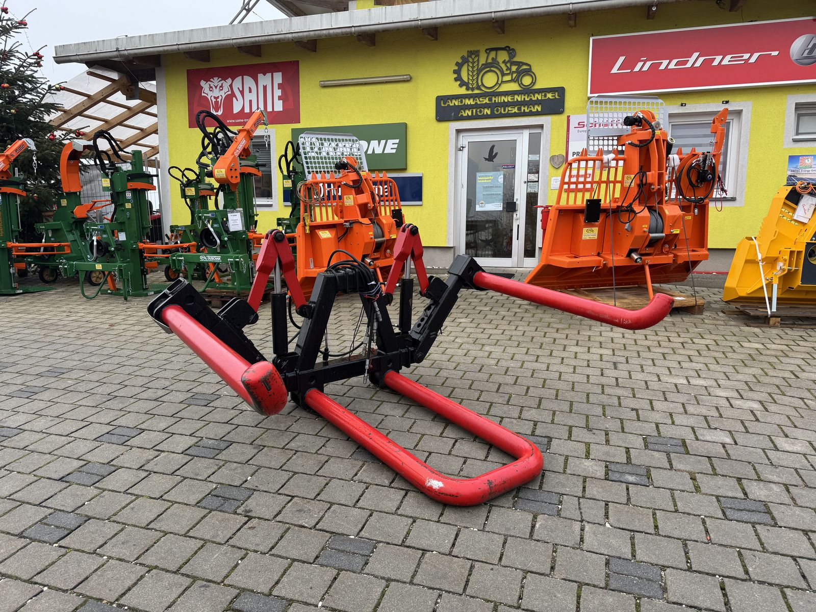 Doppelte Ballentransportgabel hydraulisch  1