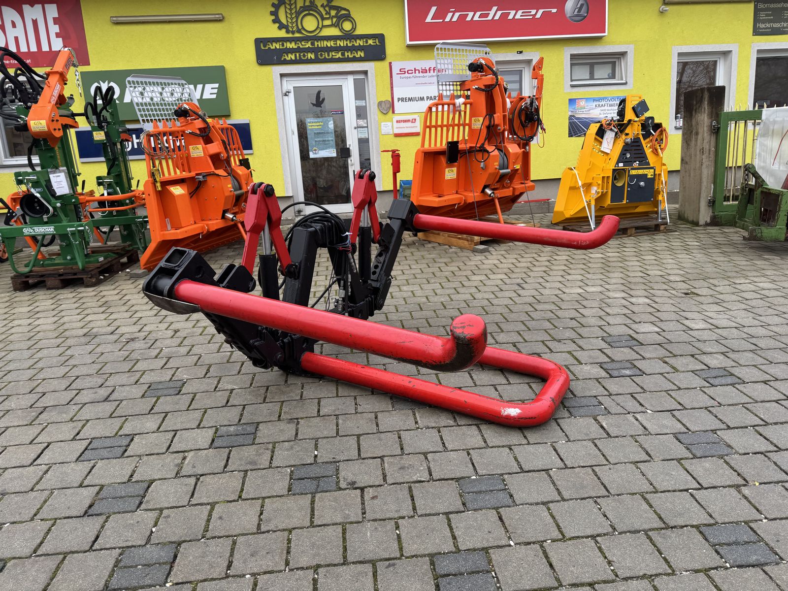 Doppelte Ballentransportgabel hydraulisch  2